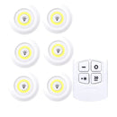 Luminária LED Sem Fio Luz Branca (Fria) com Controle Remoto - [Pague 2 e leve 6]